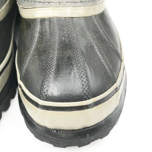 SOREL Caribou Gray Leather Outdoor Waterproof Snow Boots Womens 7 - Picture 9 of 14